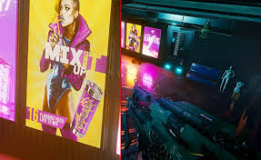transperson billboard in CDPR's Cyberpunk 2077