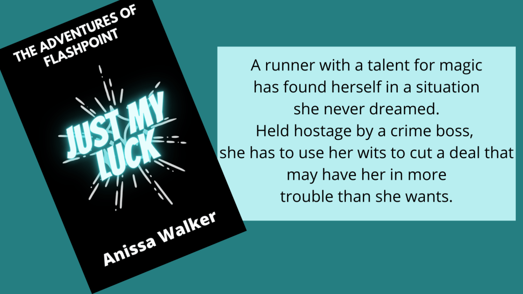 A runner with a talent for magic
has found herself in a situation
she never dreamed.
Held hostage by a crime boss, 
she has to use her wits to cut a deal that may have her in more
trouble than she wants.
