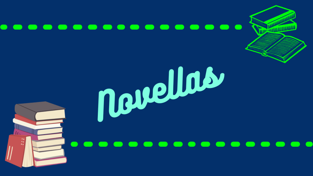 A title picture with the word "novellas" as a title.
